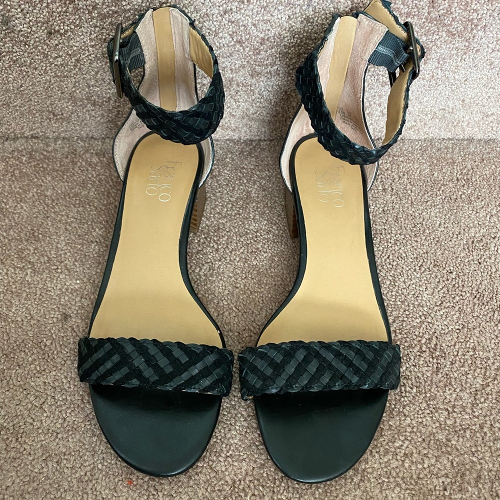 Franco Sarto Braided Ankle Wrap Sandal sz 8.5